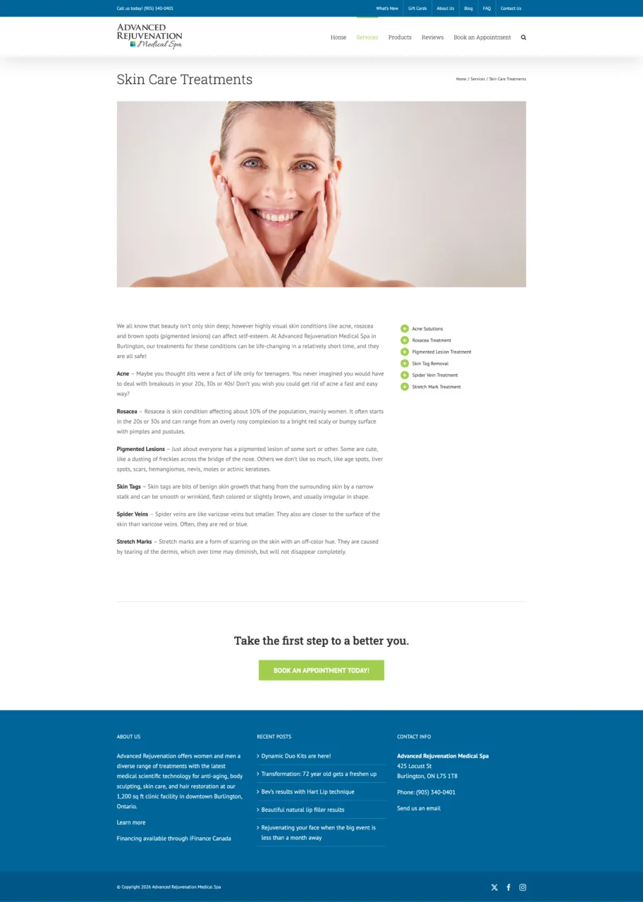 Advanced rejuvenation - service page