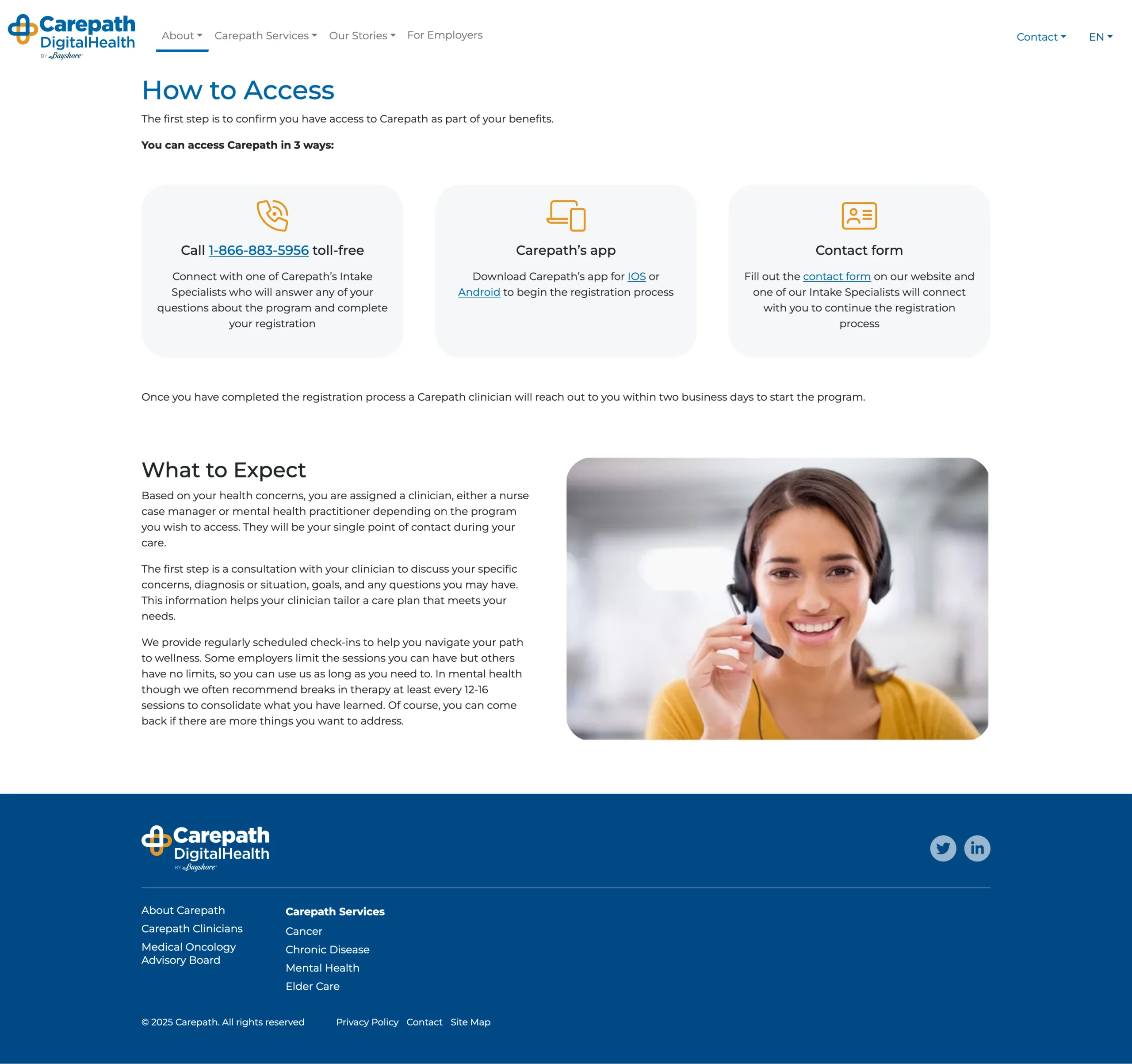 How to acess Carepath page