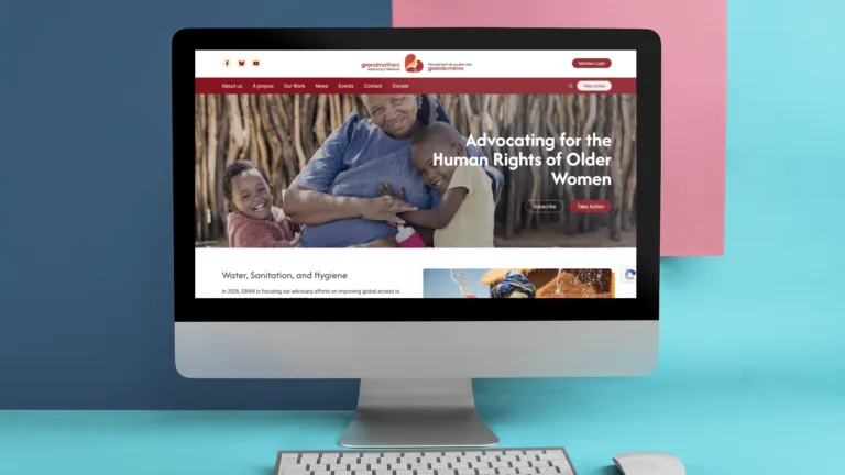 GRAN website mockup