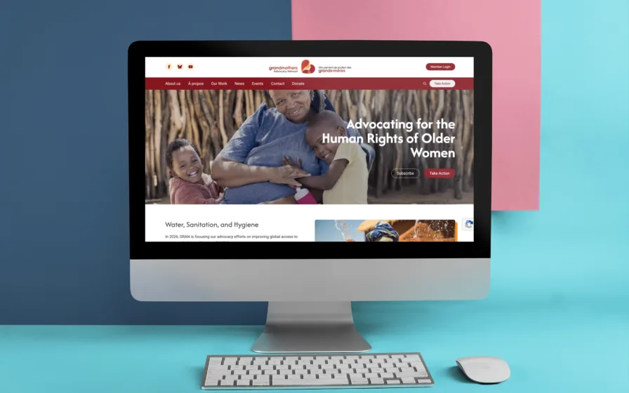 GRAN website mockup