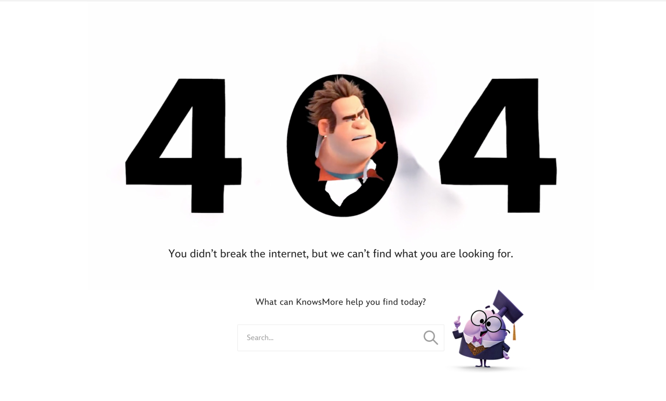 Disney's 404 Page