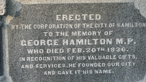 George Hamilton Tombstone