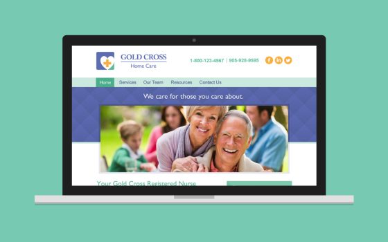 Gold Cross Home Care Website Design