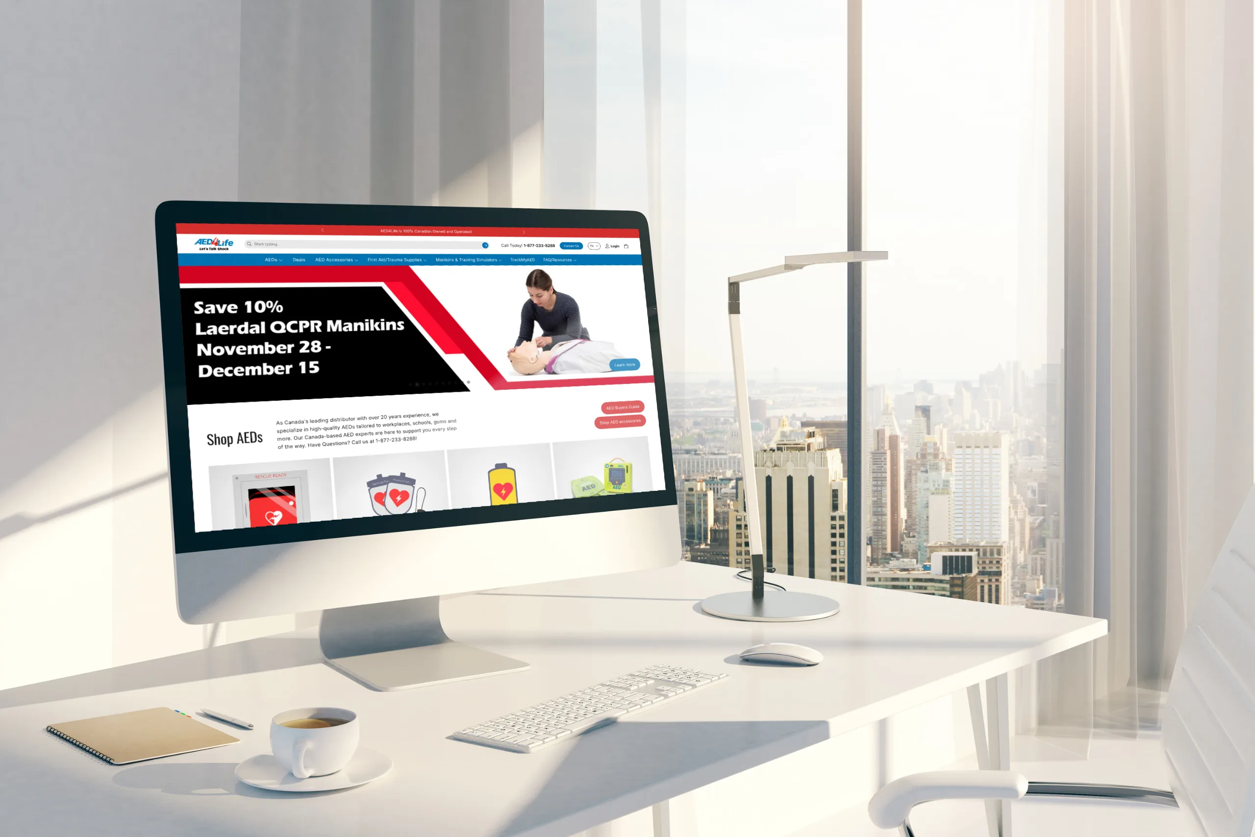 ADE4Life home page mockup