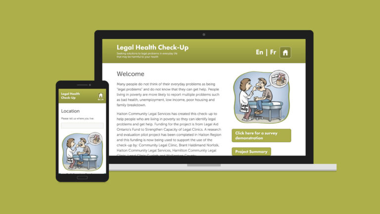 Legal Health Checkup Website Design
