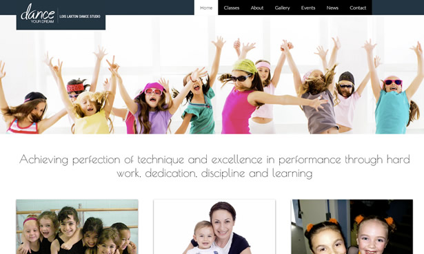 Lois Laxton Dance Studio Website Design