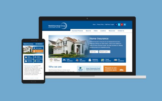 Neziol Insurance Website Design