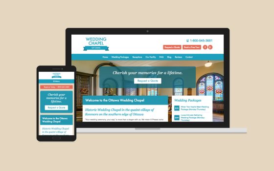 Ottawa Wedding Chapel Website Design