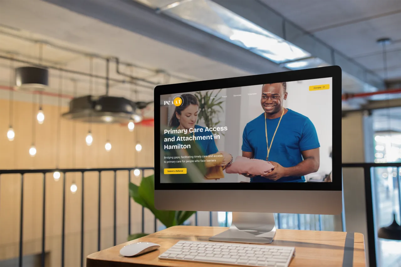 PCAAT website mockup