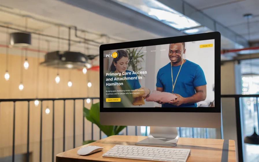PCAAT website mockup