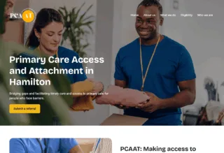 Screenshot of PCAAT.ca homepage