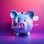 Piggy bank with a sad expression overlaid with social media icons