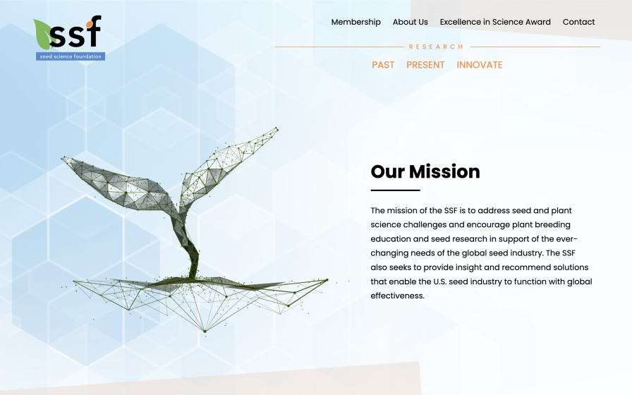Seed Science Foundation Website Design